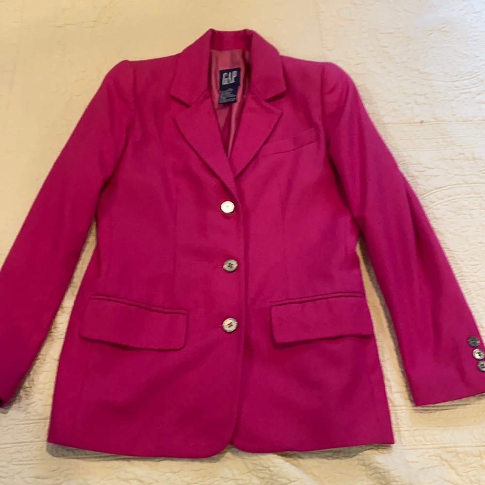 Magenta wool blazer